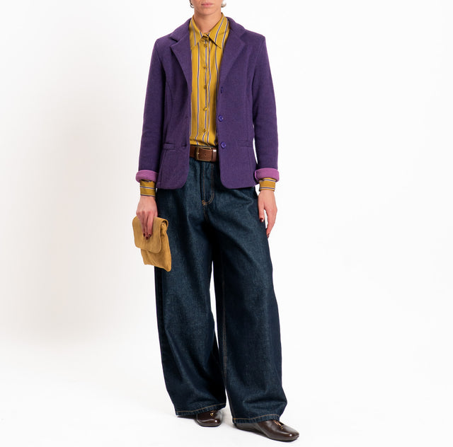 Zeroassoluto-Giacca JOY tessuto in maglia - viola/mauve