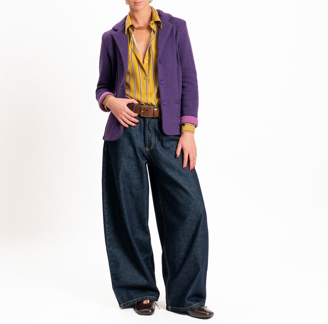Zeroassoluto-Giacca JOY tessuto in maglia - viola/mauve