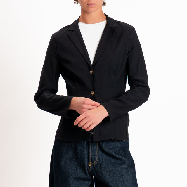 Zeroassoluto-Giacca JULIE tessuto comfort stretch - nero