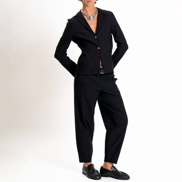 Zeroassoluto-Pantalone LIA elasticizzato - nero