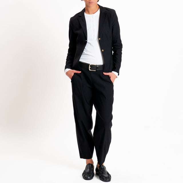 Zeroassoluto-Pantalone LIA elasticizzato - nero