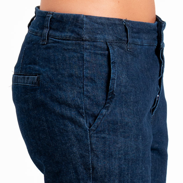 Zeroassoluto- Pantalone LOIS chino tela jeans - denim