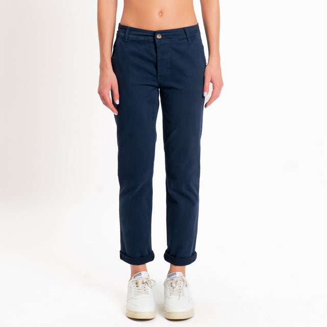 Zeroassoluto-Pantalone LOIS chino elasticizzato - blu