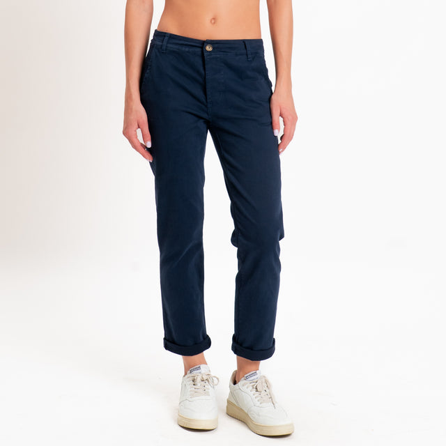 Zeroassoluto-Pantalone LOIS chino elasticizzato - blu