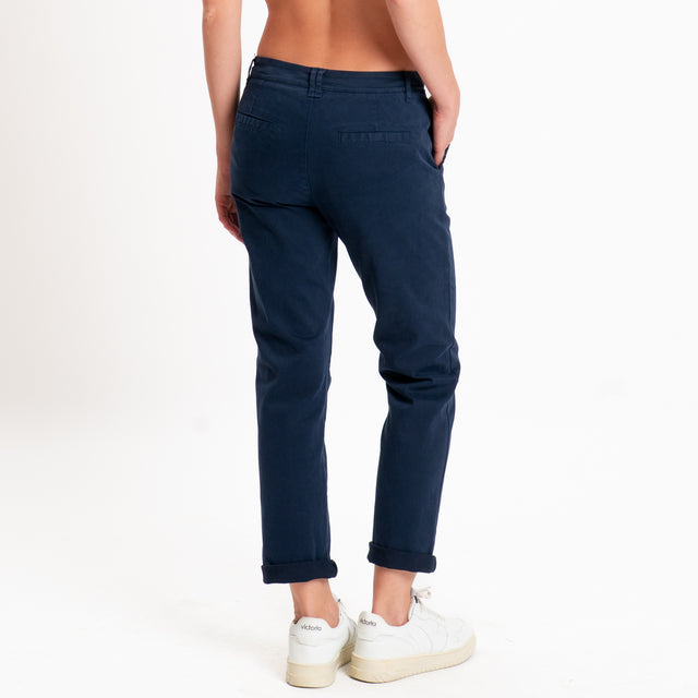 Zeroassoluto-Pantalone LOIS chino elasticizzato - blu