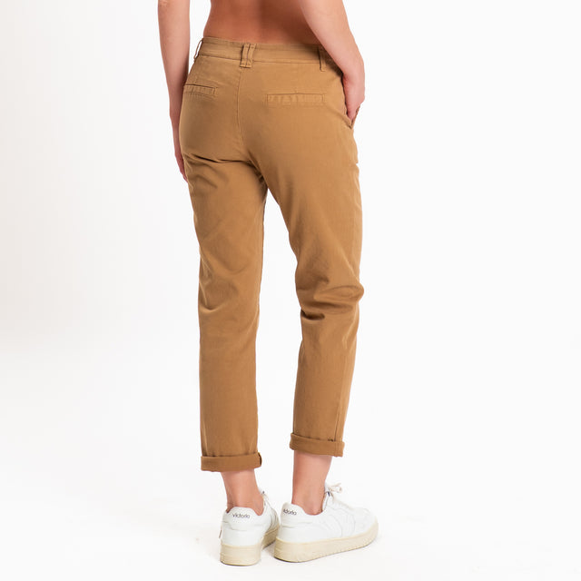 Zeroassoluto-Pantalone LOIS chino elasticizzato - caramel