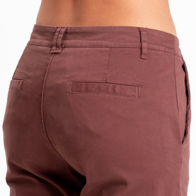 Zeroassoluto-Pantalone LOIS chino elasticizzato - dusty rose