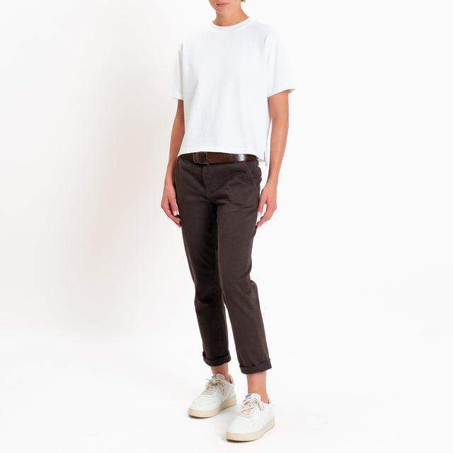 Zeroassoluto-Pantalone LOIS chino elasticizzato - moro