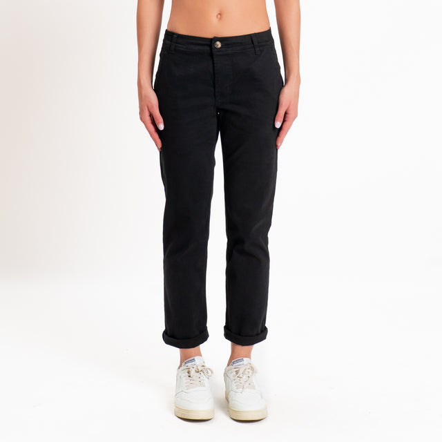 Zeroassoluto-Pantalone LOIS chino elasticizzato - nero