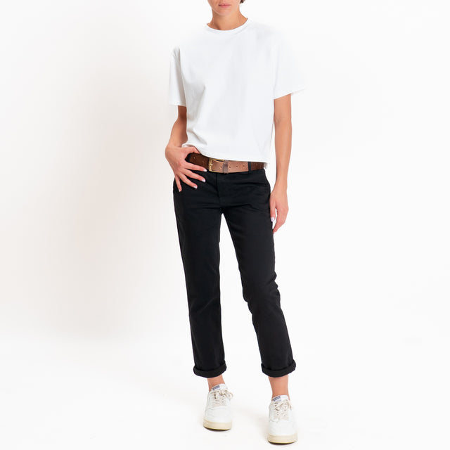 Zeroassoluto-Pantalone LOIS chino elasticizzato - nero
