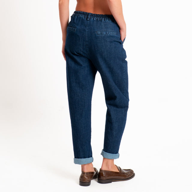 Zeroassoluto-Pantalone LOLA boyfriend tela jeans - denim