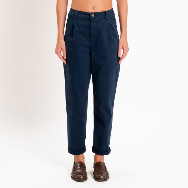 Zeroassoluto-Pantalone LOLA elastico dietro - blu