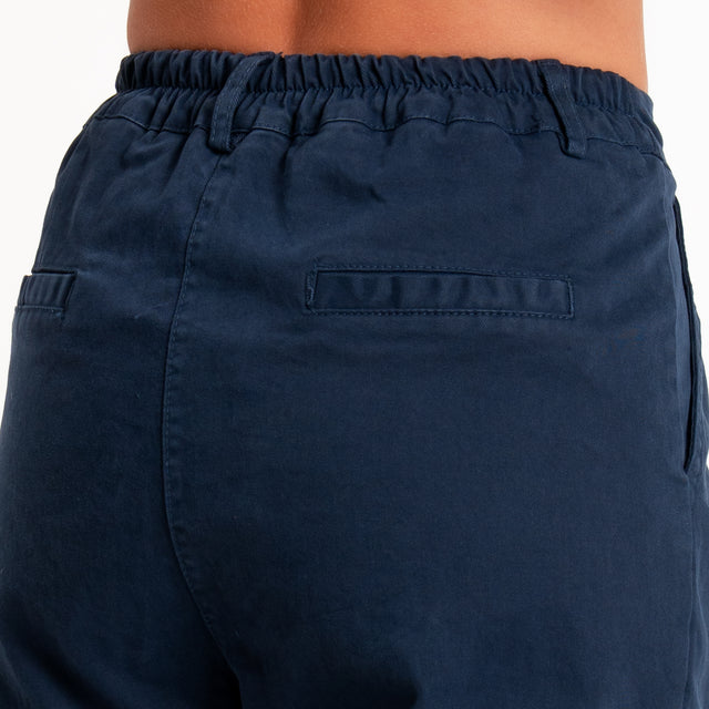 Zeroassoluto-Pantalone LOLA elastico dietro - blu