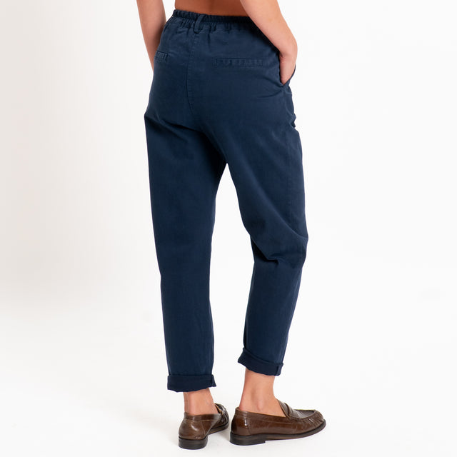 Zeroassoluto-Pantalone LOLA elastico dietro - blu