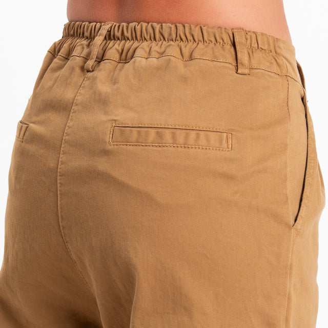 Zeroassoluto-Pantalone LOLA elastico dietro - caramel