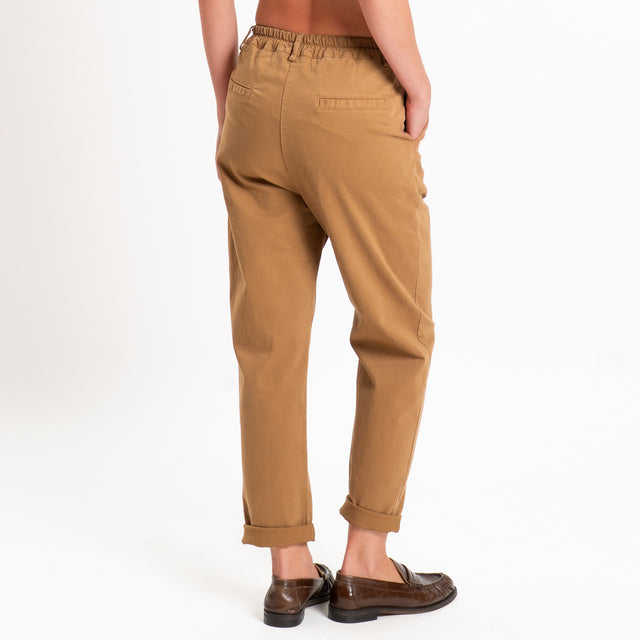 Zeroassoluto-Pantalone LOLA elastico dietro - caramel
