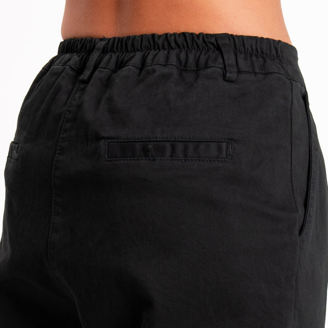 Zeroassoluto-Pantalone LOLA elastico dietro - nero