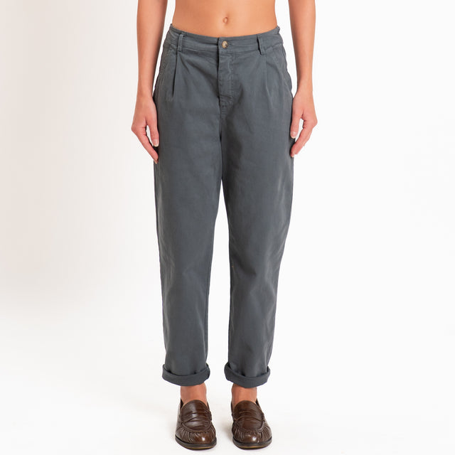 Zeroassoluto-Pantalone LOLA elastico dietro - piombo