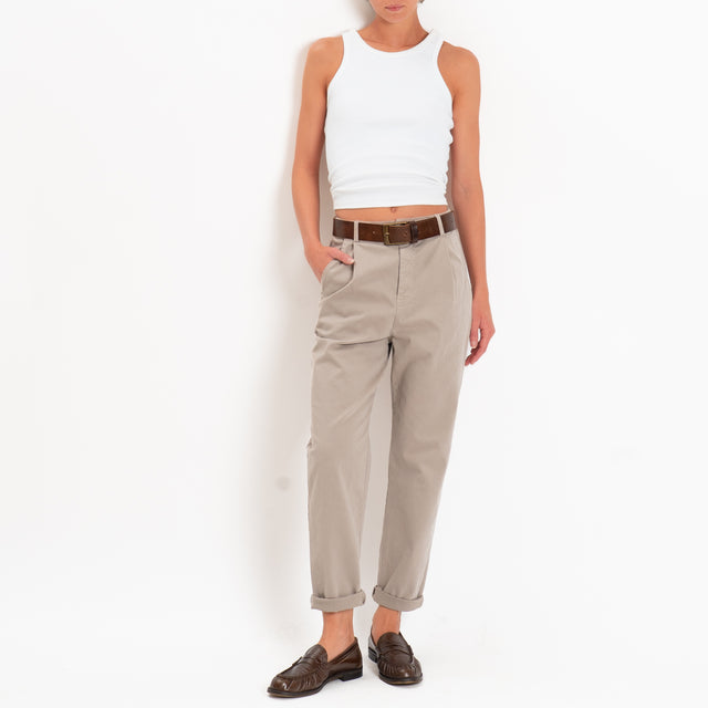 Zeroassoluto-Pantalone LOLA elastico dietro - stone