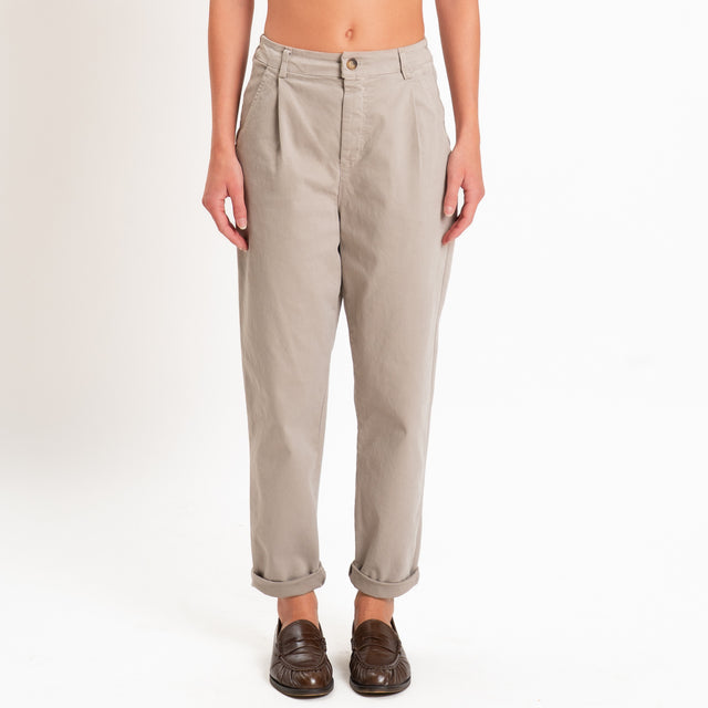 Zeroassoluto-Pantalone LOLA elastico dietro - stone