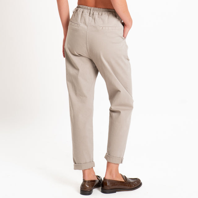 Zeroassoluto-Pantalone LOLA elastico dietro - stone