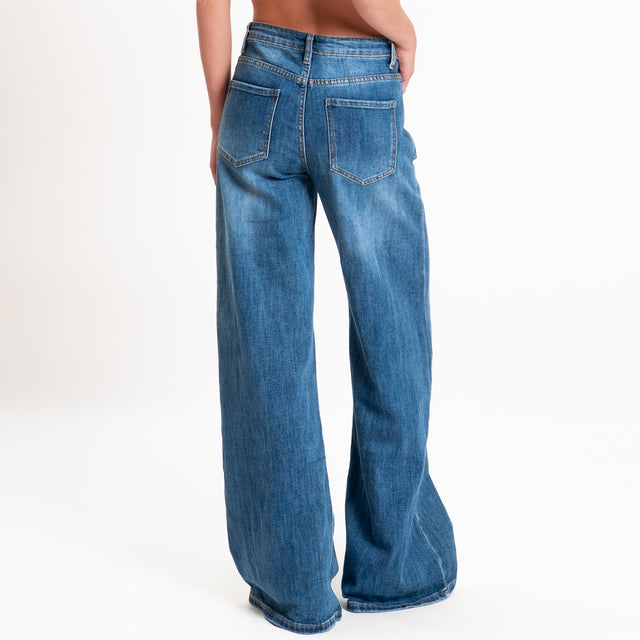 Zeroassoluto-Jeans LONDON wide leg fit - denim