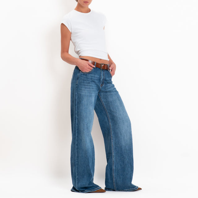 Zeroassoluto-Jeans LONDON wide leg fit - denim