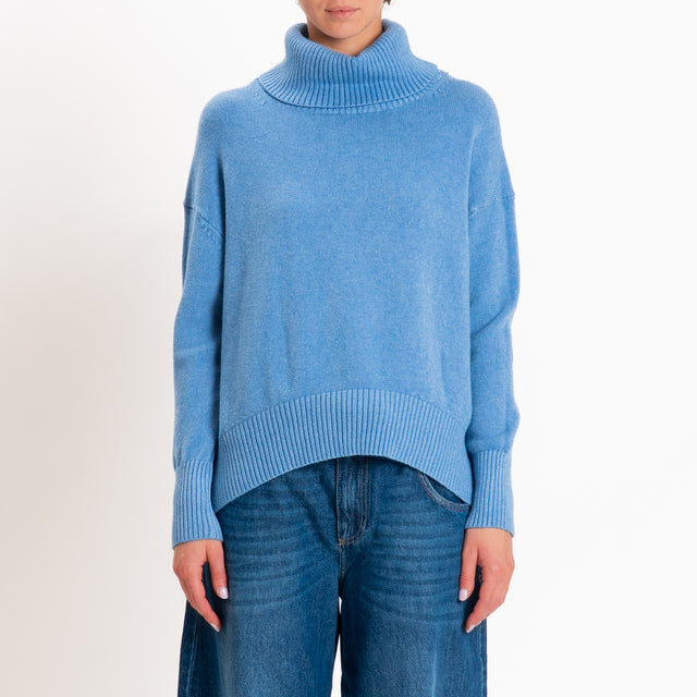 Zeroassoluto-Maglia collo alto - jeans