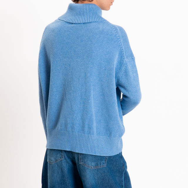 Zeroassoluto-Maglia collo alto - jeans