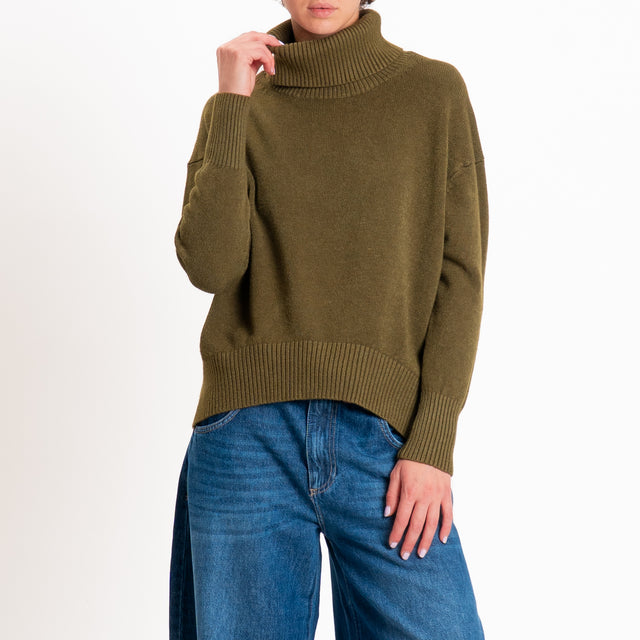 Zeroassoluto-Maglia collo alto - militare
