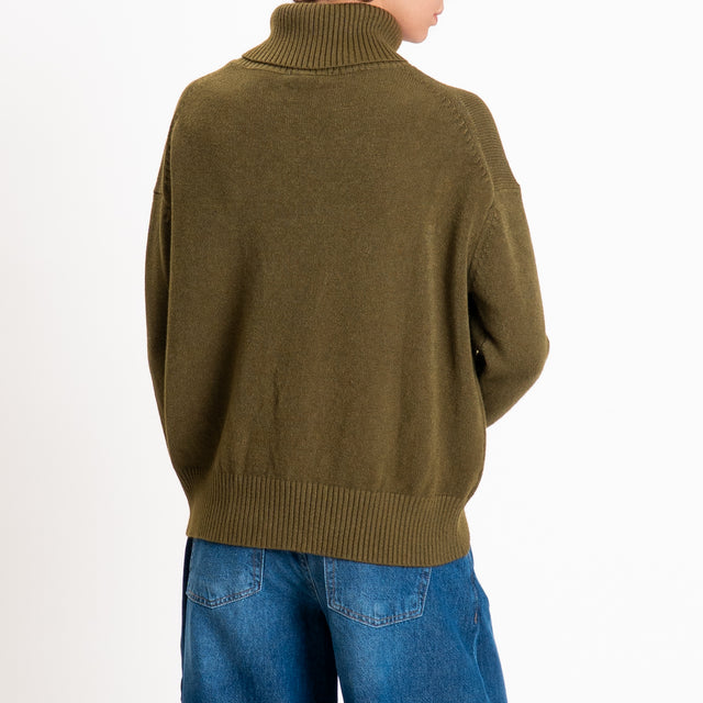 Zeroassoluto-Maglia collo alto - militare