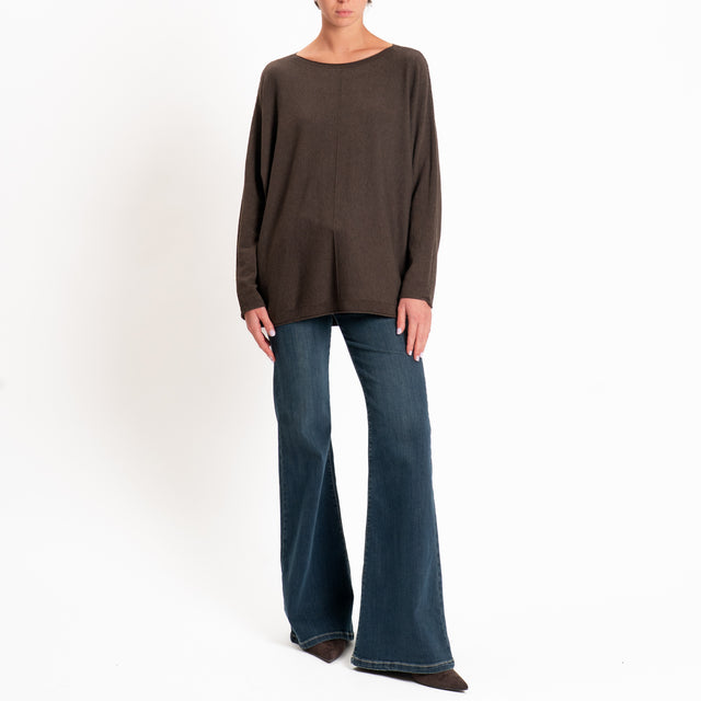 Zeroassoluto-Maglia over riga centrale - choco