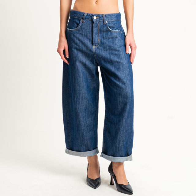Zeroassoluto-Jeans ANKLE mom fit lavaggio zero - denim