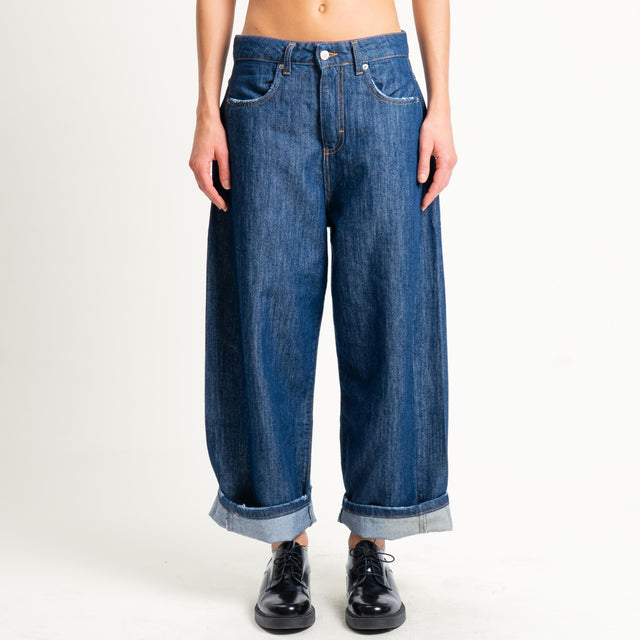 Zeroassoluto-Jeans ANKLE mom fit lavaggio zero - denim