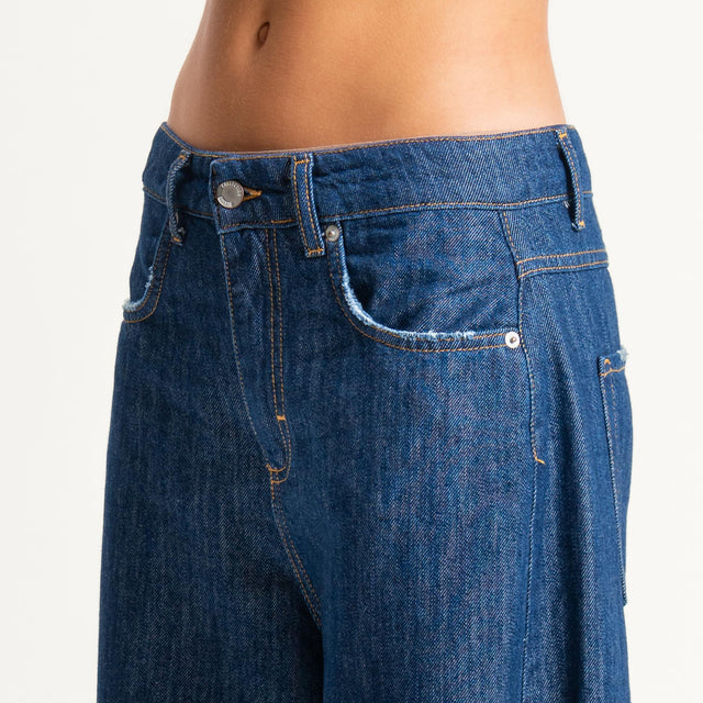 Zeroassoluto-Jeans ANKLE mom fit lavaggio zero - denim