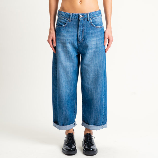 Zeroassoluto-Jeans ANKLE mom fit lavaggio medio - denim