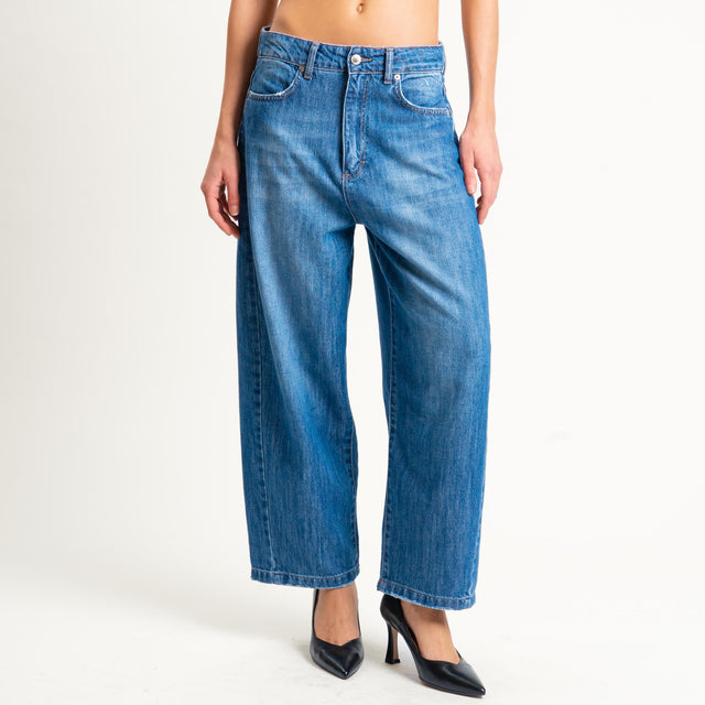 Zeroassoluto-Jeans ANKLE mom fit lavaggio medio - denim