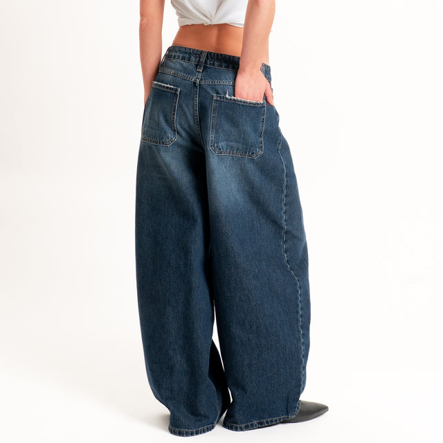 Zeroassoluto-Jeans KORY balloon fit - denim blu