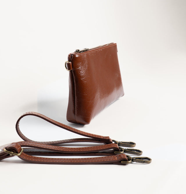 Zeroassoluto-Pochette genuine leather high quality - cuoio
