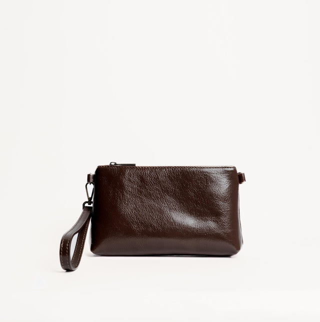 Zeroassoluto-Pochette genuine leather high quality - moro