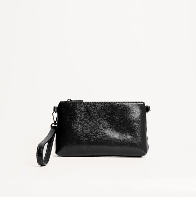 Zeroassoluto-Pochette genuine leather high quality - nero