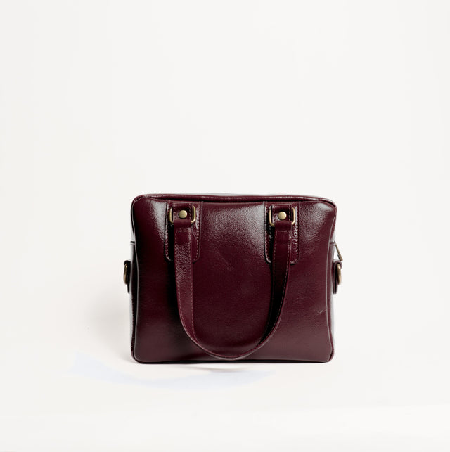 Zeroassoluto-Borsa a mano genuine leather high quality - Bordeaux
