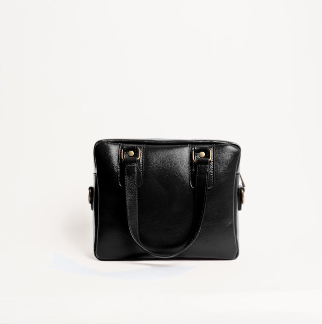 Zeroassoluto-Borsa a mano genuine leather high quality - nero