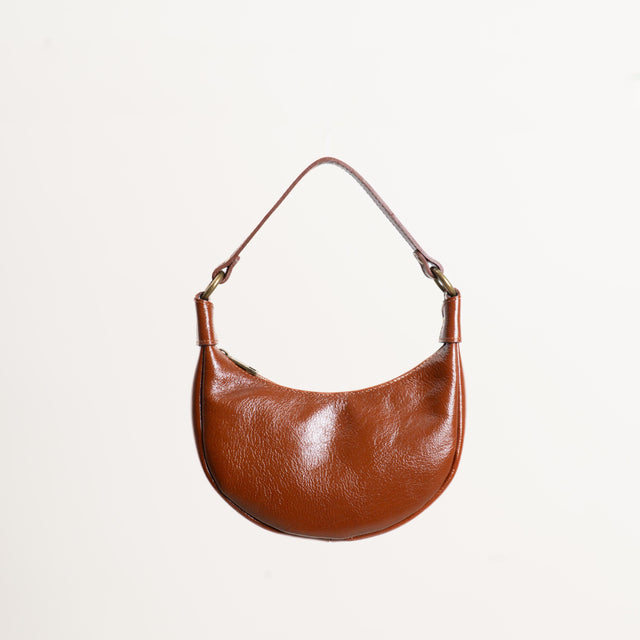Zeroassoluto-Borsa mezzaluna genuine leather high quality - cuoio