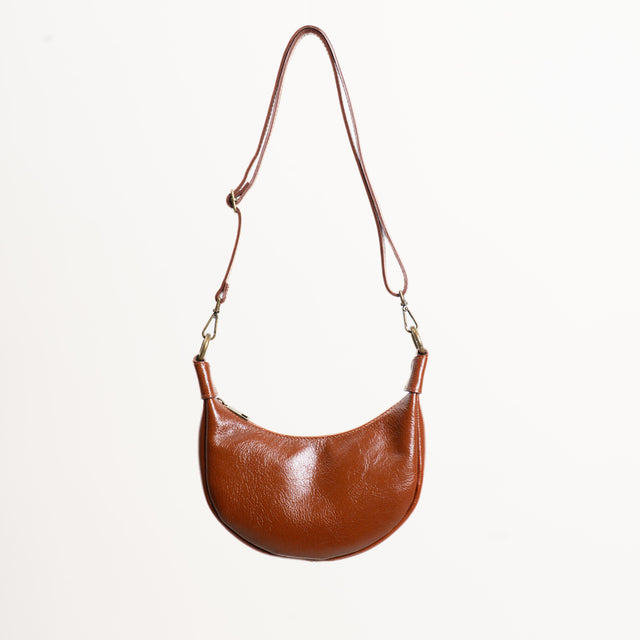 Zeroassoluto-Borsa mezzaluna genuine leather high quality - cuoio