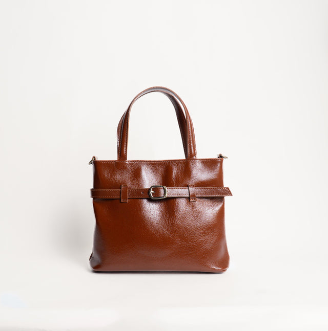 Zeroassoluto-Borsa a mano con fibbia genuine leather high quality VINTAGE LOOK - cuoio