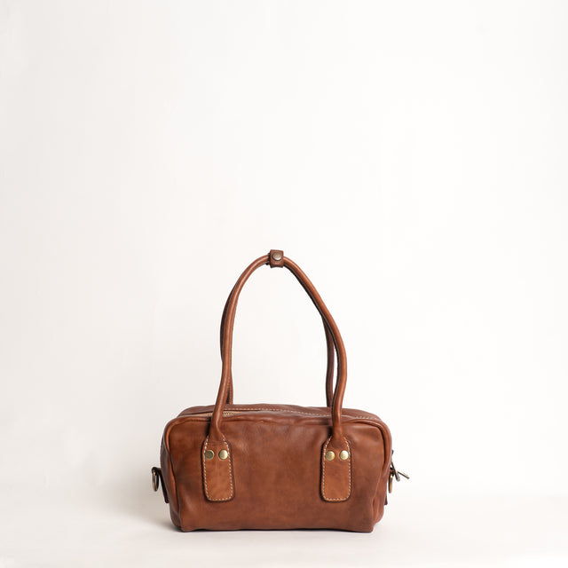 Zeroassoluto-Borsa bauletto genuine leather high quality - cuoio