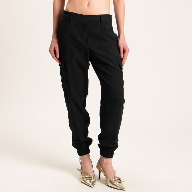 Zeroassoluto-Pantalone BEAUTY cargo - nero