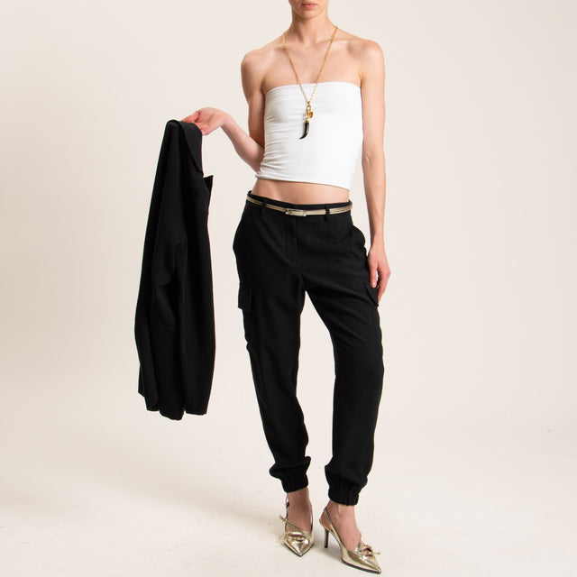 Zeroassoluto-Pantalone BEAUTY cargo - nero