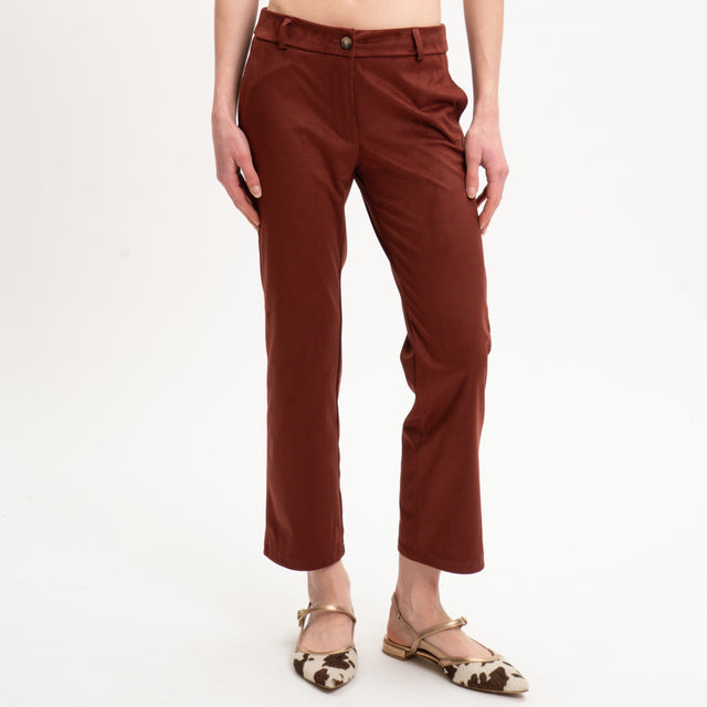 Pantalón efecto ante Zeroassoluto-BENNY - óxido